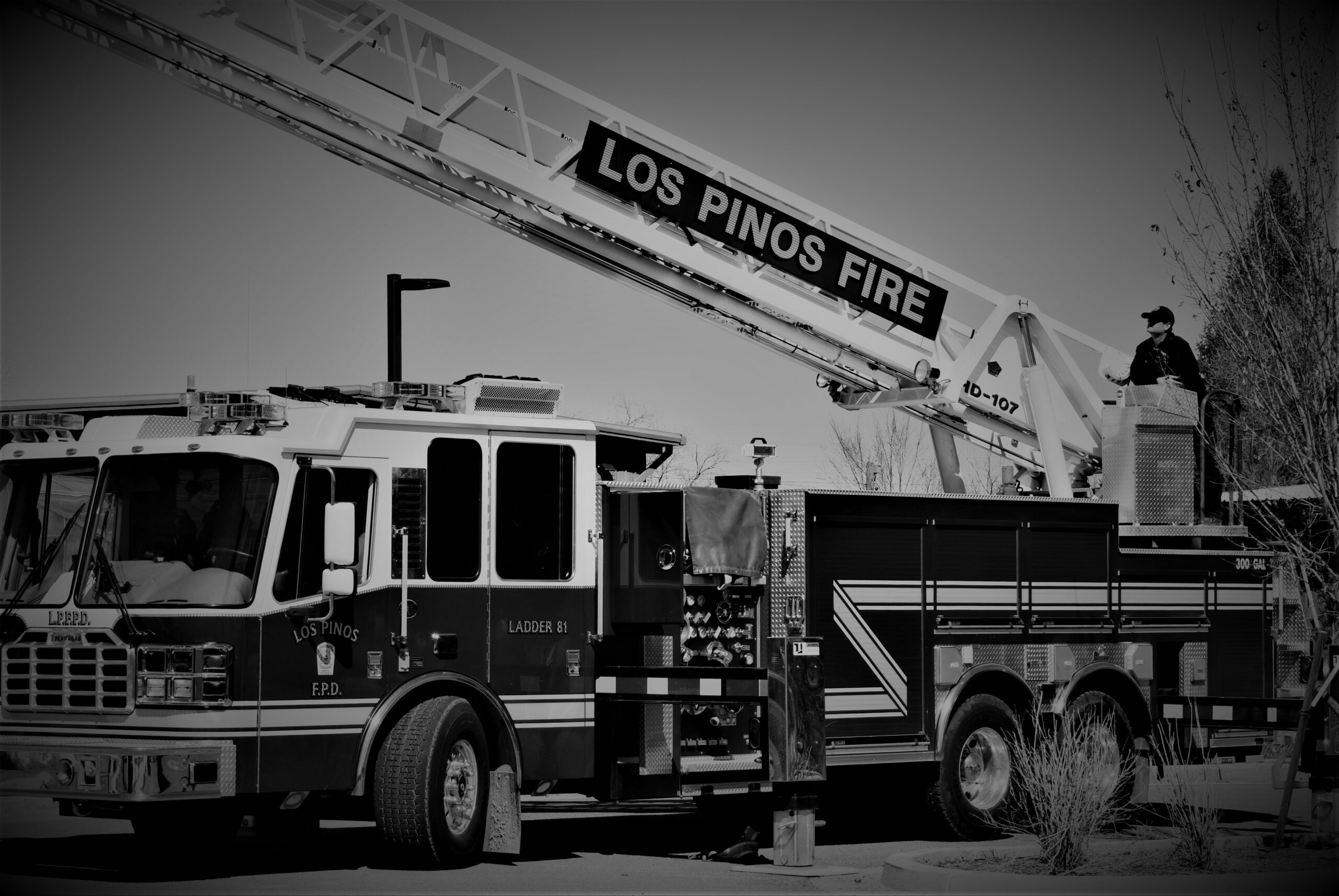 Picture of a Los Pinos Fire Ladder Truck